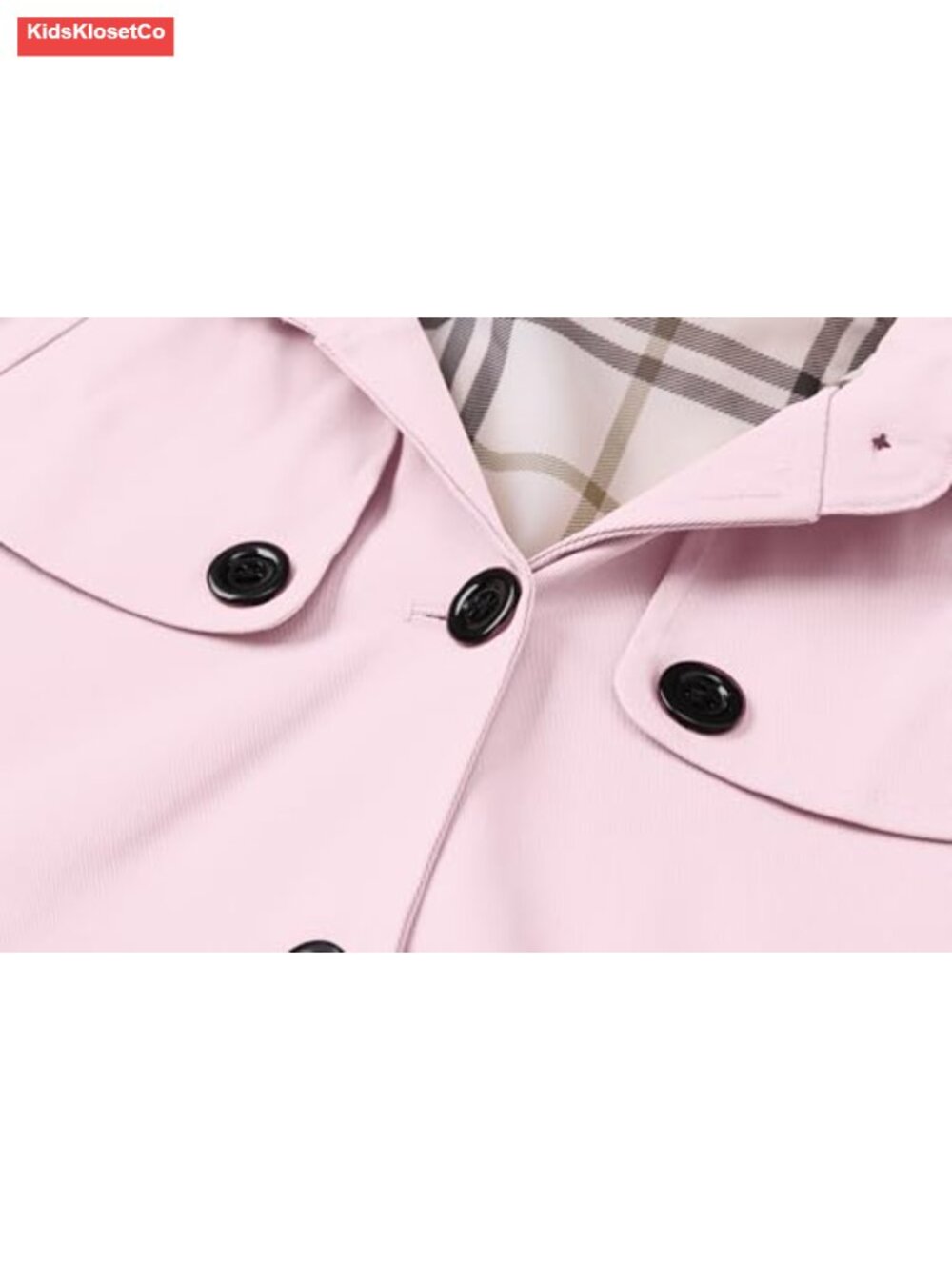 Girls Waterproof Trench Coat Hooded Rain Jacket Long Sleeve - Picture 4 of 6